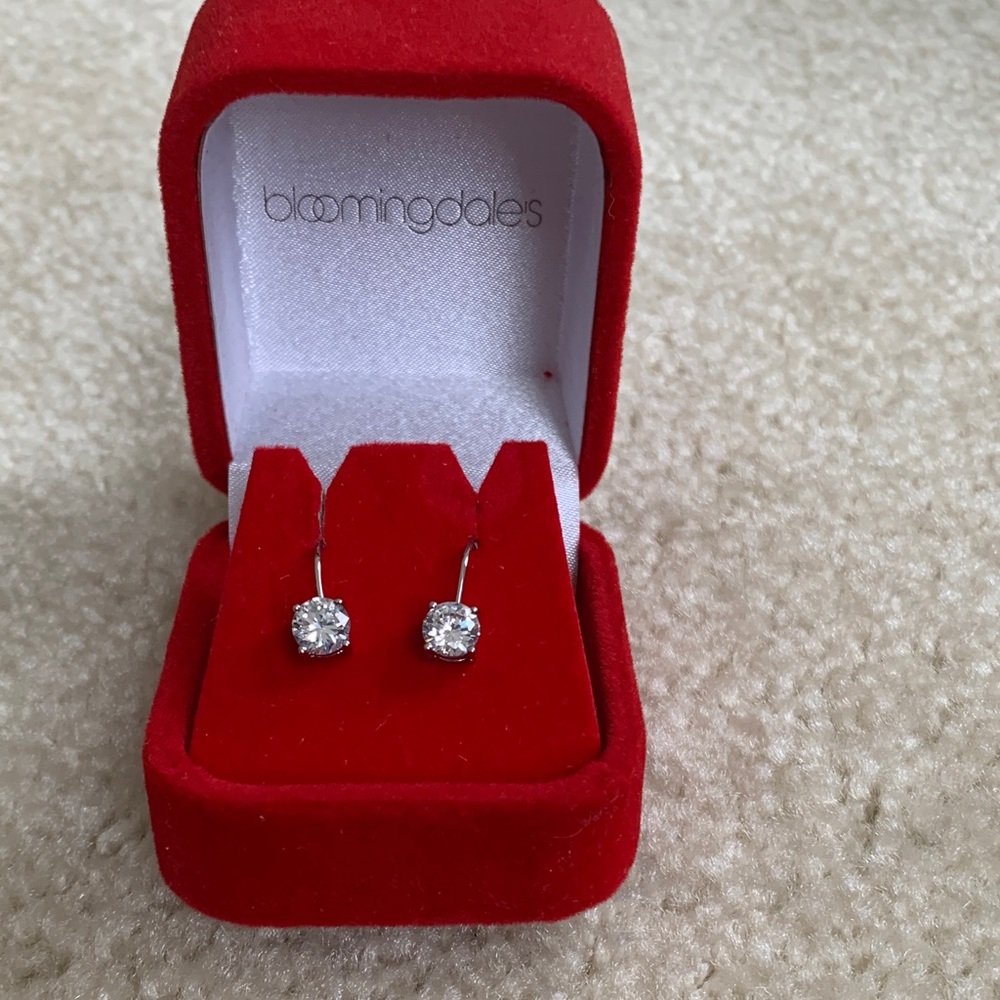 Bloomingdale's Silver Crystal Earrings